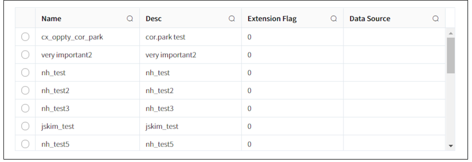 List Component Web 화면
