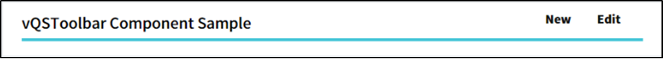 Toolbar Component Web Screen