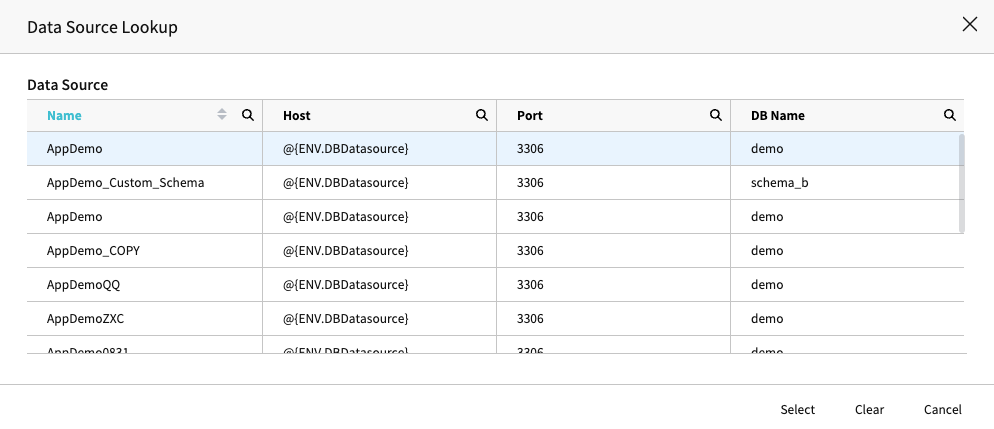DataSource LookUp