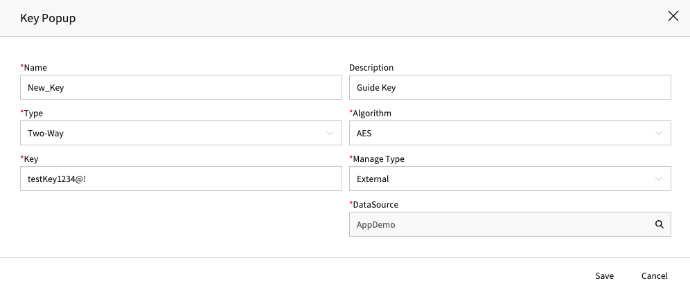 Create External Key