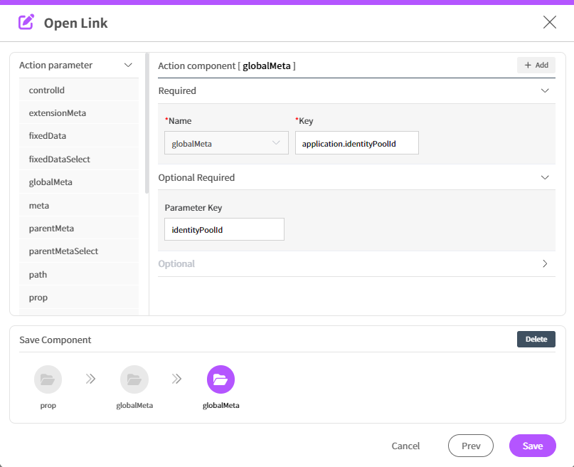 OpenLink Action Detail